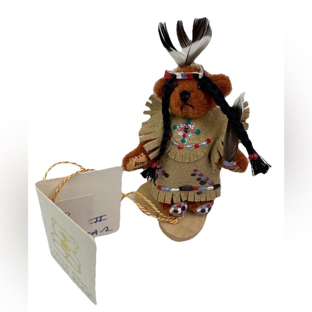 VTG 1995 Little Gem Teddy Bears Limited Ed Designed By Pam Nixon Native